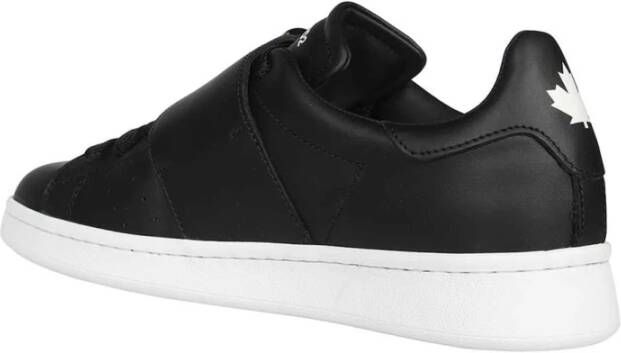 Dsquared2 Leren lage sneakers Black Dames