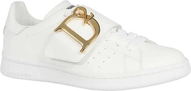 Dsquared2 Leren lage sneakers White Dames