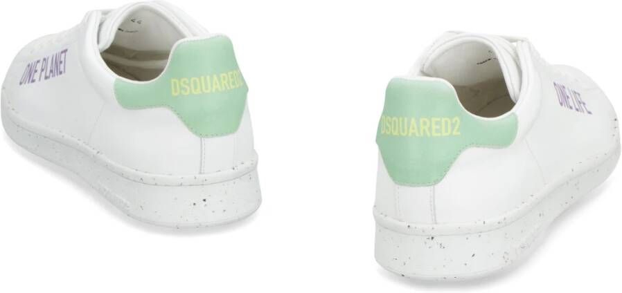 Dsquared2 Leren lage sneakers White Heren