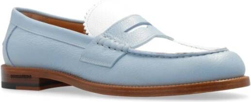 Dsquared2 Leren loafers Blue Heren