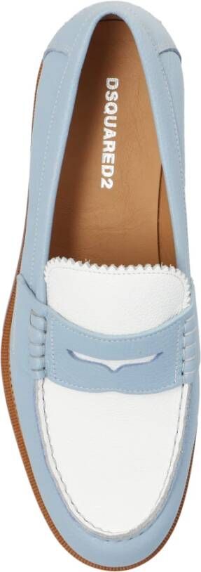 Dsquared2 Leren loafers Blue Heren