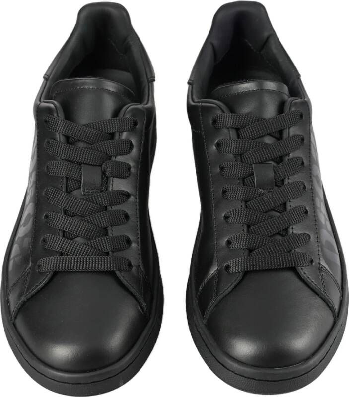 Dsquared2 Leren Logo Sneakers Black Dames