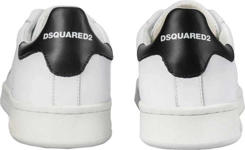 Dsquared2 Leren Logo Sneakers White Dames