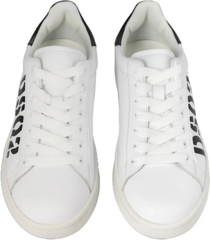 Dsquared2 Leren Logo Sneakers White Dames