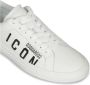 Dsquared2 Leren sneakers met 'Icon' logo White Heren - Thumbnail 4