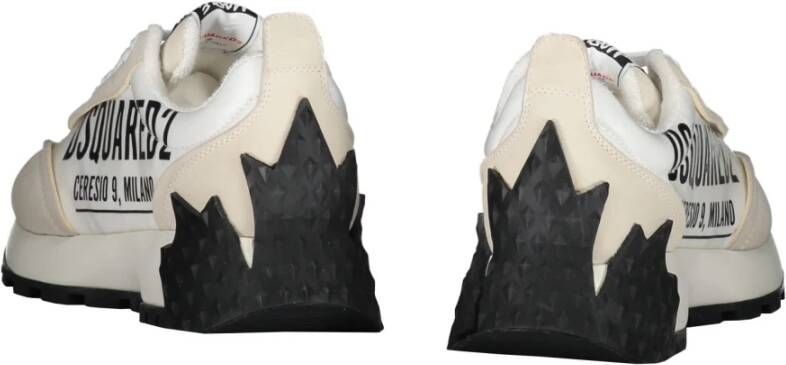 Dsquared2 Leren Sneakers met Logodetail White Dames