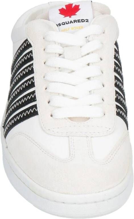 Dsquared2 Leren Sneakers met Open Achterkant White Dames