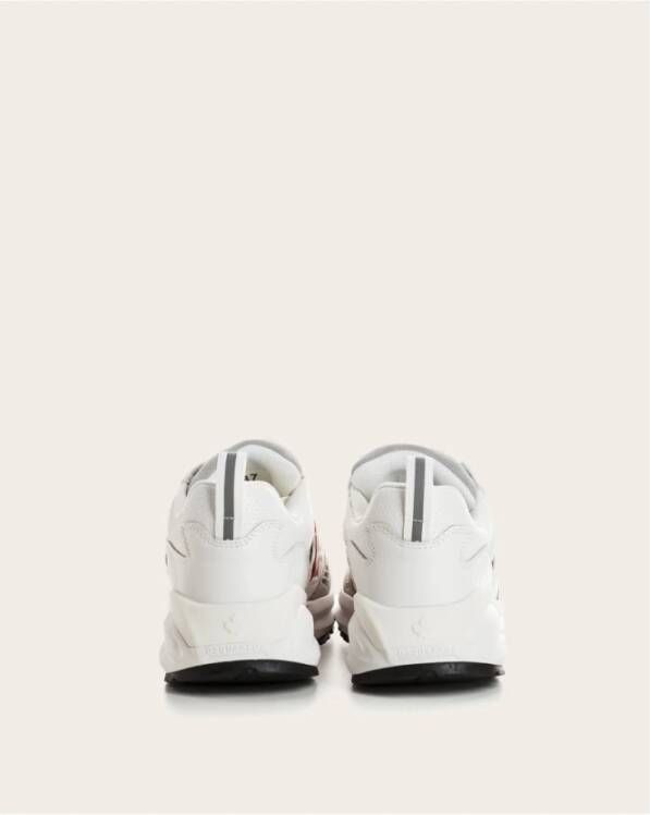 Dsquared2 Leren sneakers met rubberen zool White Heren