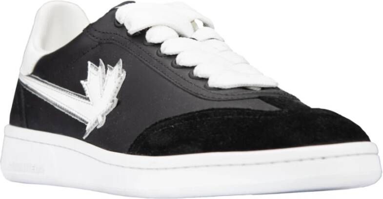 Dsquared2 Leren Vetersneakers Black Heren