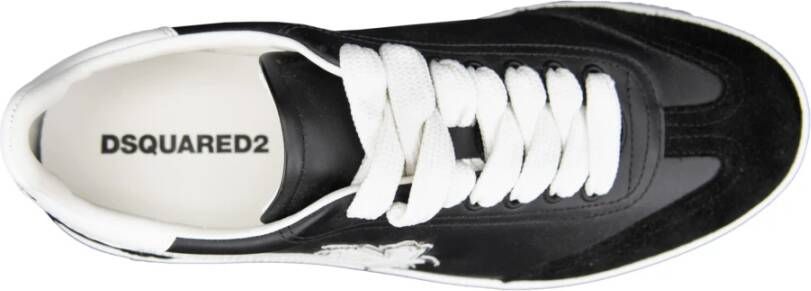 Dsquared2 Leren Vetersneakers Black Heren