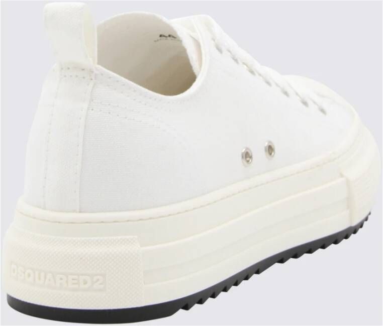 Dsquared2 Lichte en natuurlijke witte sneakers White Heren