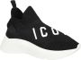 Dsquared2 Logo Sneakers met Geperforeerd Detail Black - Thumbnail 5