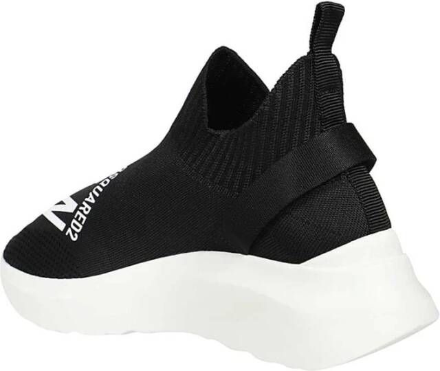 Dsquared2 Logo Sneakers met Geperforeerd Detail Black Dames