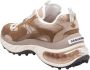 Dsquared2 Militair Groene Leren Hardloopschoenen Beige Heren - Thumbnail 4