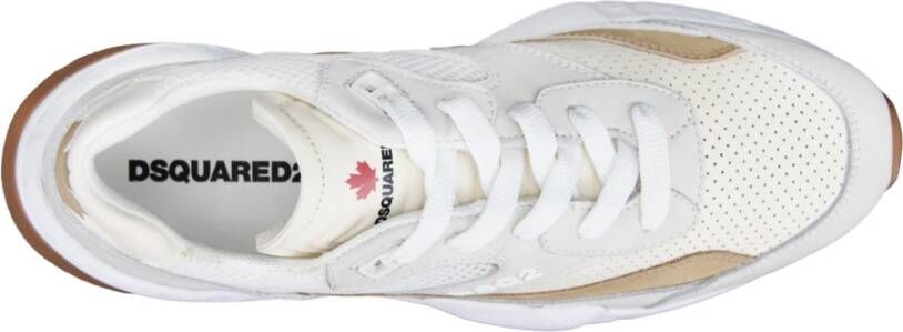 Dsquared2 Multicolor Leren Sneakers met Logoprint White Dames