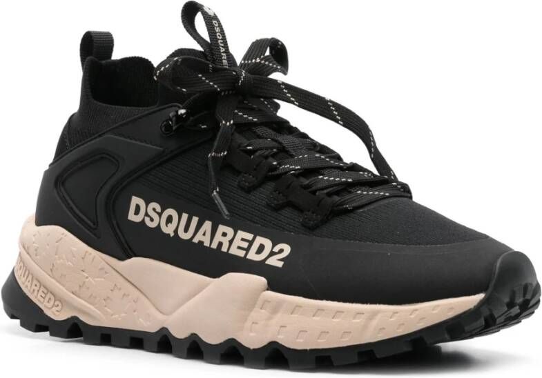 Dsquared2 Platte Sneakers voor Vrouwen Black Heren