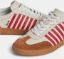 Dsquared2 Rode Gestreepte Atletische Boxer Sneakers Red Heren - Thumbnail 4