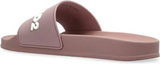 Dsquared2 Rubber slides met logo Pink Dames