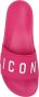 Dsquared2 Rubberen slippers met logo Roze Dames - Thumbnail 6