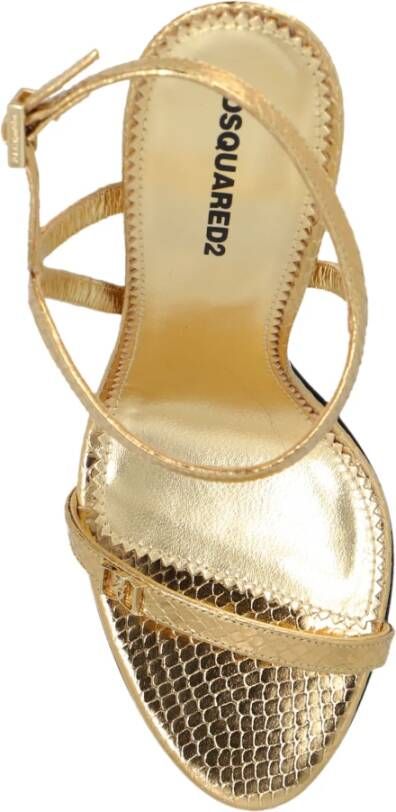 Dsquared2 Sandalen met hak Yellow Dames