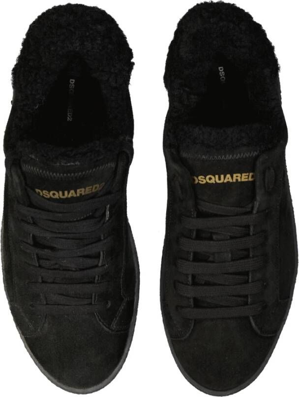 Dsquared2 Luxe leren sneakers voor heren Zwart Heren