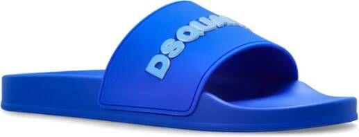 Dsquared2 Slides met logo Blue Heren