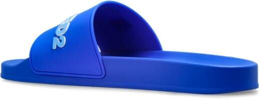 Dsquared2 Slides met logo Blue Heren