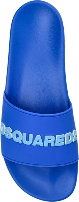 Dsquared2 Slides met logo Blue Heren