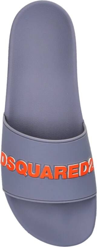 Dsquared2 Slides met logo Gray Heren