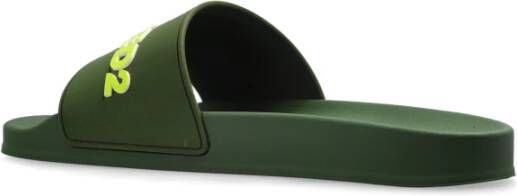 Dsquared2 Slippers met logo Green Heren