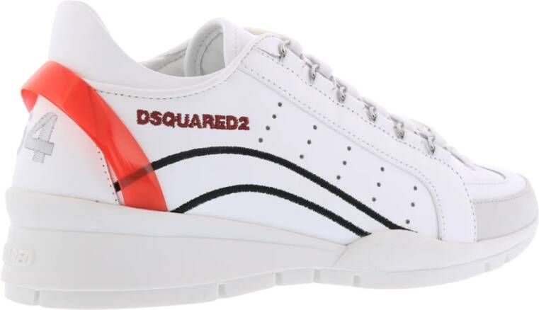 Dsquared2 Luxe leren sneakers voor vrouwen White Dames Schoenen