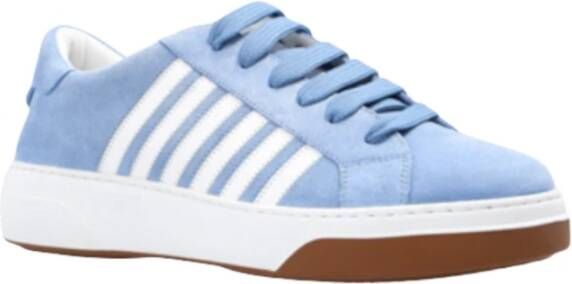 Dsquared2 Suède Leren Veterschoenen Vrouwen Blue Dames - Foto 4