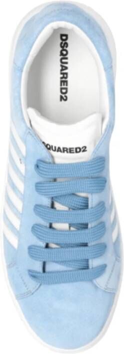 Dsquared2 Suède Leren Veterschoenen Vrouwen Blue Dames - Foto 6