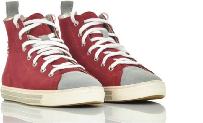 Dsquared2 Rode Vetersneakers voor Dames Rood Dames