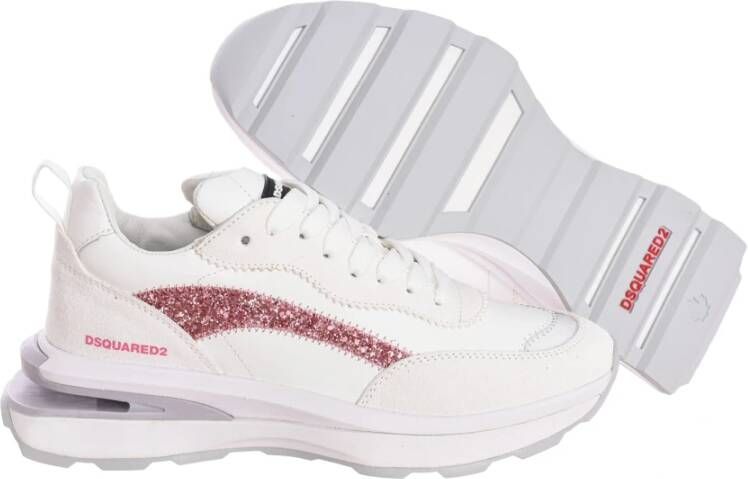 Dsquared2 Mid-Top Sportieve Sneakers White Dames