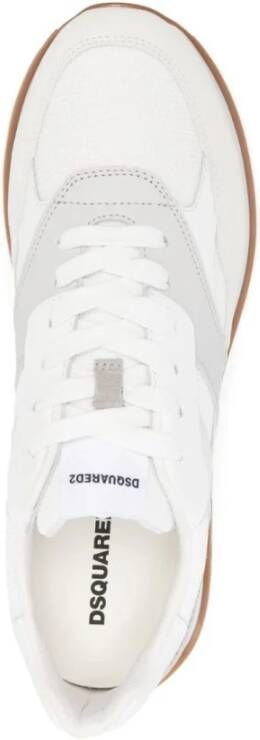 Dsquared2 Witte Polyester Casual Sneakers voor Mannen White Heren