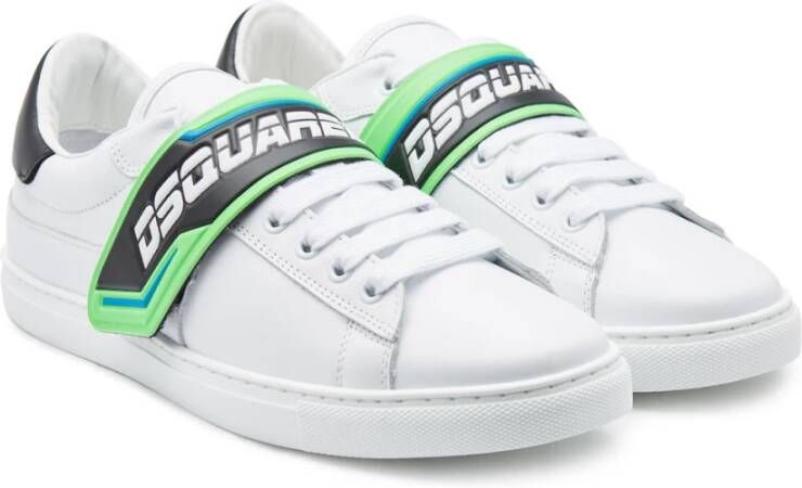 Dsquared2 Bionic Logo Strap Sneakers Wit Heren