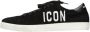 Dsquared2 Icon Embroidered Low Top Sneakers Zwart Heren - Thumbnail 2