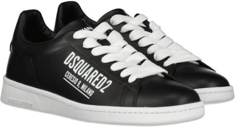 Dsquared2 Hoogwaardige Milano Sneakers voor Heren Zwart Heren