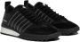 Dsquared2 Zwarte Leren Sneakers met Suède Detail Black Heren - Thumbnail 2