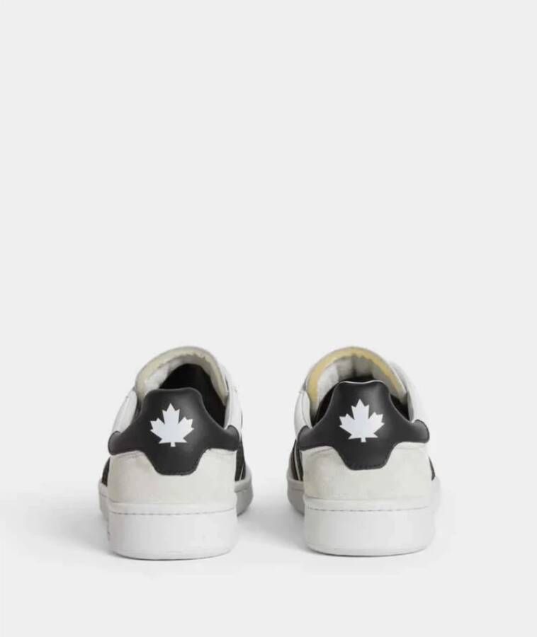 Dsquared2 Sportieve Gestreepte Sneakers White Heren