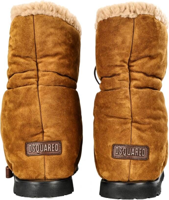 Dsquared2 Stijlvolle Enkellaarzen voor Vrouwen Brown Dames