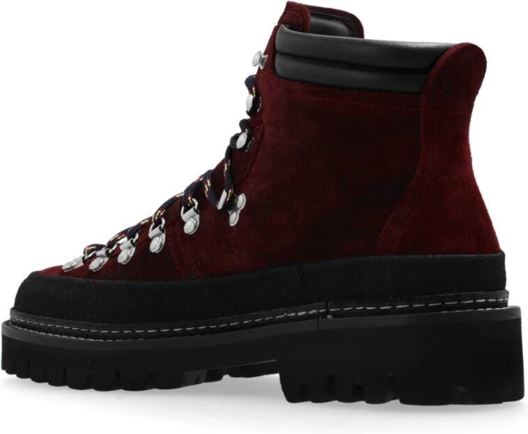 Dsquared2 Suède enkellaarzen Red Heren