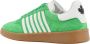 Dsquared2 Suede Leren Band Sneakers Green Heren - Thumbnail 3