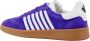 Dsquared2 Suede Sneakers met Leren Banden Purple Heren - Thumbnail 3