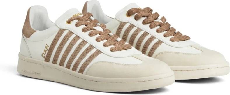 Dsquared2 Urban Boxer Sneakers met '70s Stijl White Heren