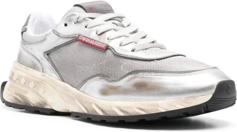 Dsquared2 Urban Running Sneaker met Color Block Design Gray Heren