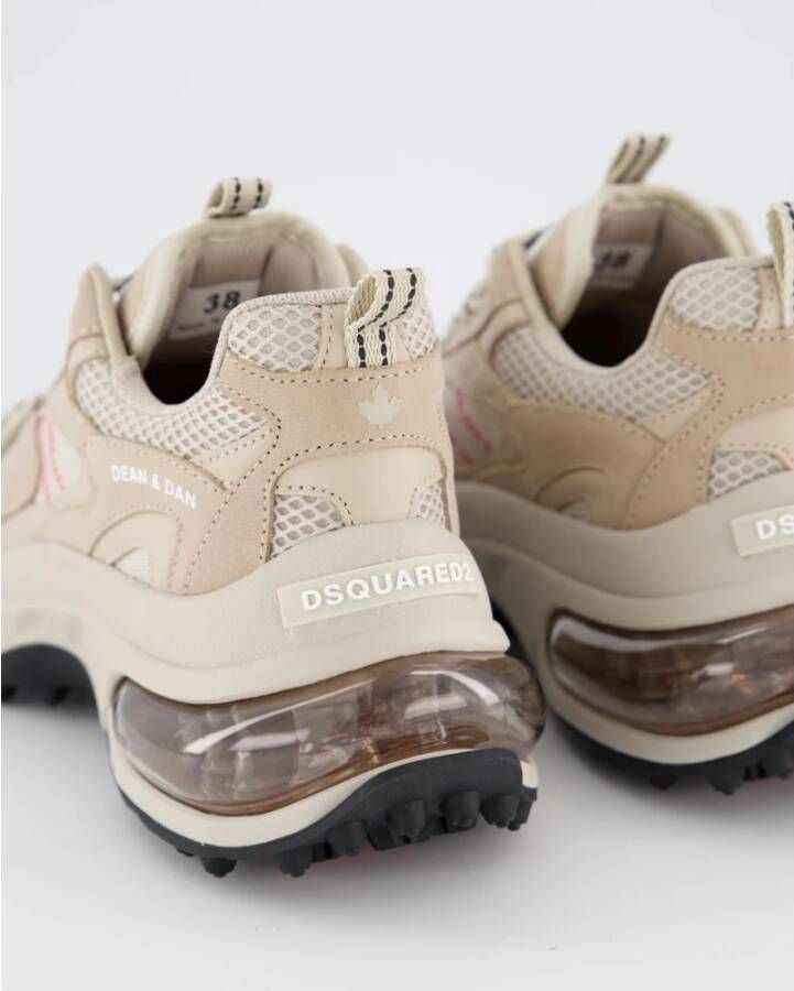 Dsquared2 Veterschoenen met lage top Beige Dames