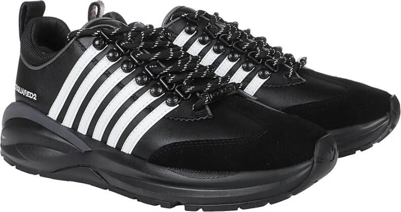 Dsquared2 Veterschoenen met lage top Black Heren