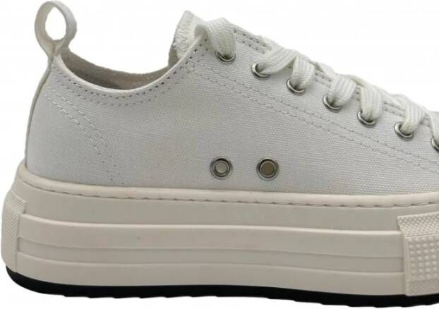 Dsquared2 Witte Berlin Canvas Tennis Sneakers White Heren